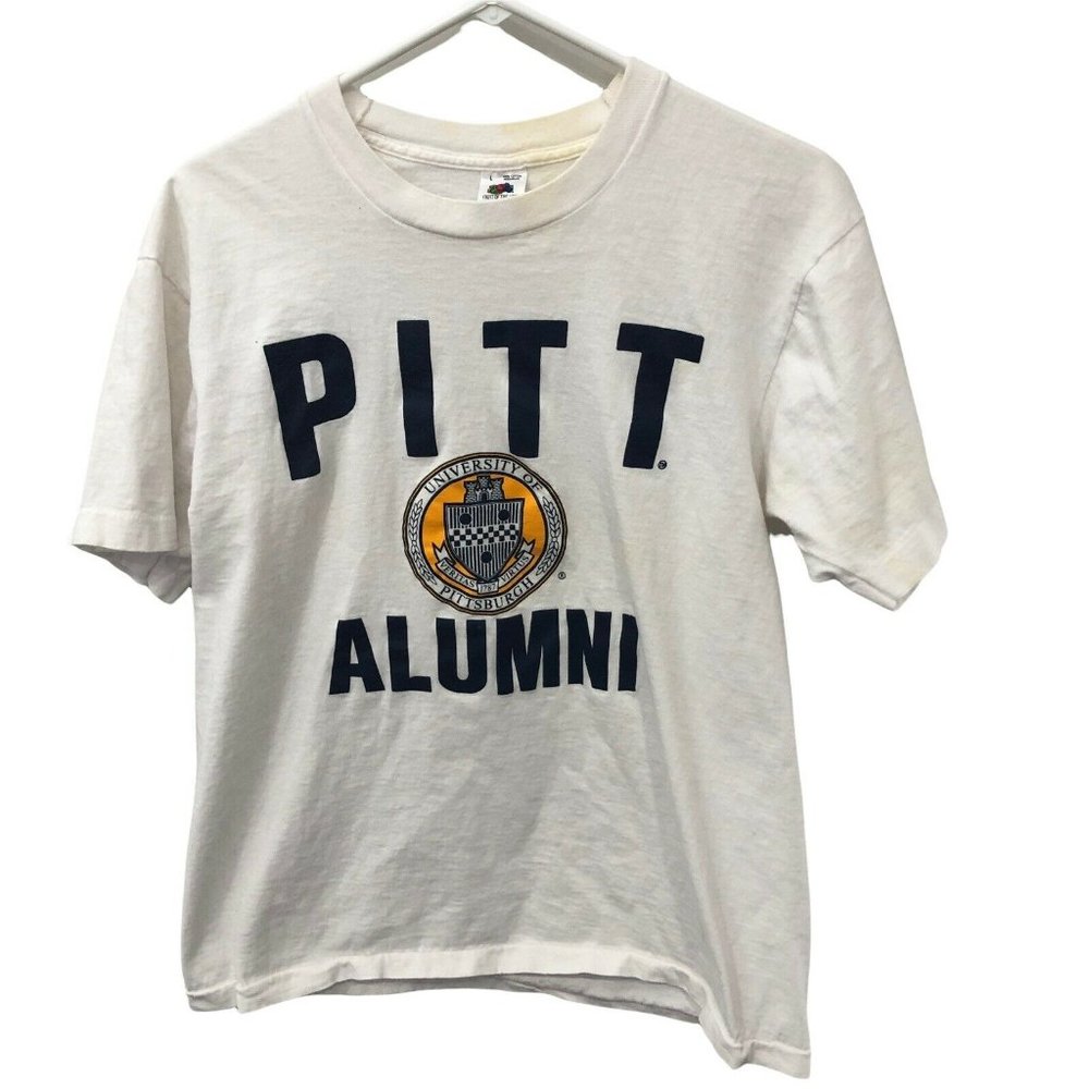 Pitt Alumni Pennsylvania Vintage Shirt Single Stitch Men’s Large Made In Usa